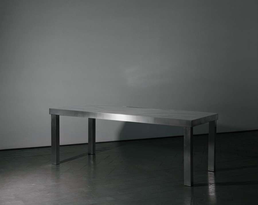 scanned photograph of inohx workstation in gallery